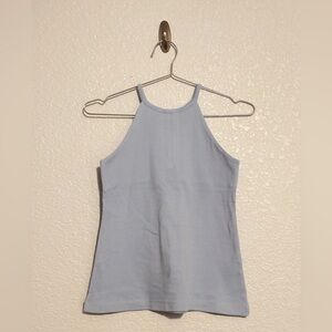 Bisby Blue Fitted Sleeveless Tank Top - Girl Size 12